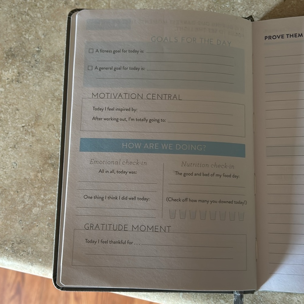 Gray Exercise Journal - Picture 2 of 5